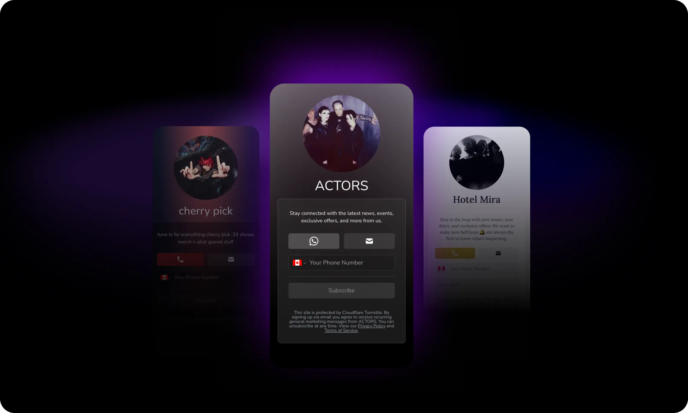 Customizable fan intake page