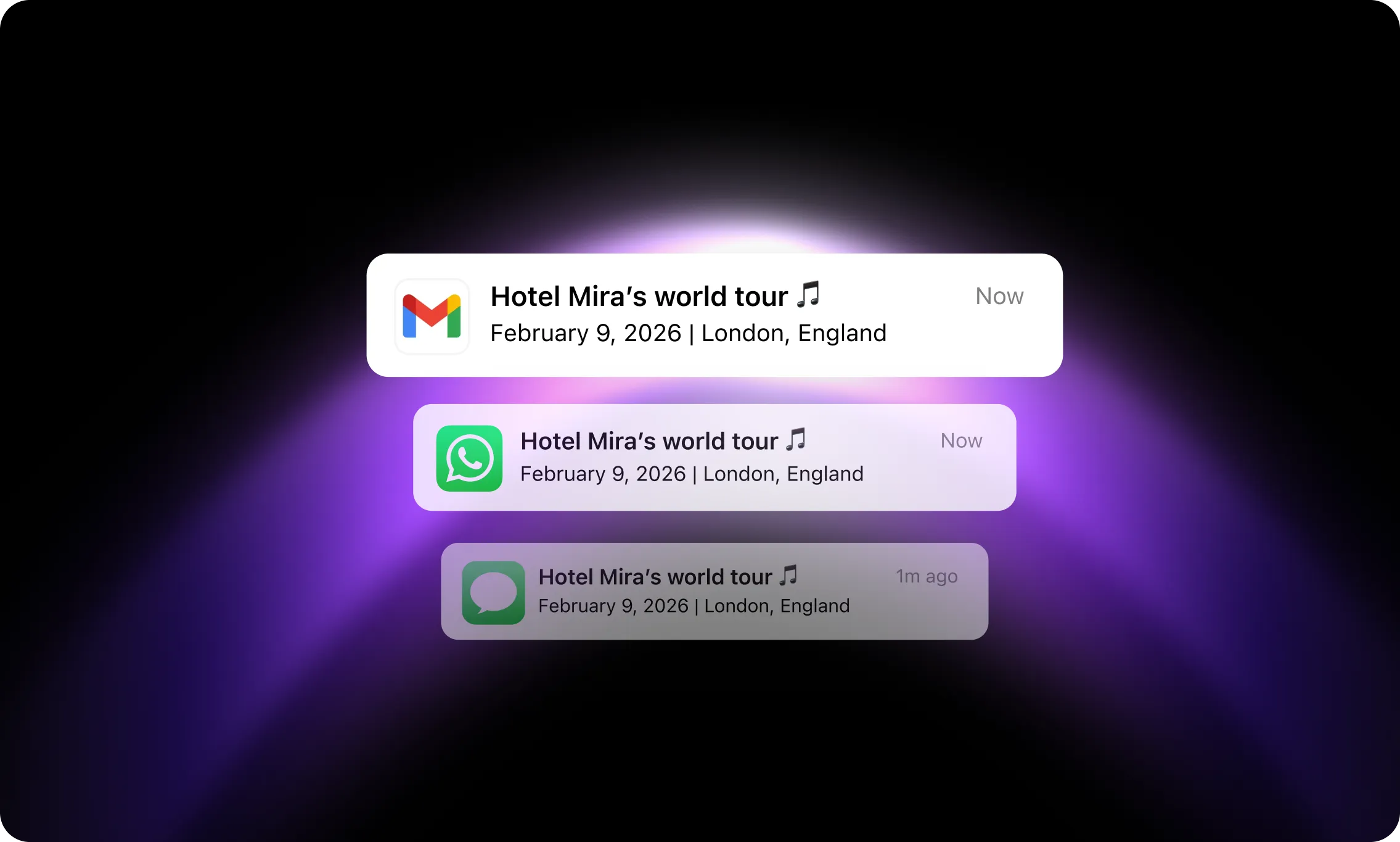 Notify instantly - global reach